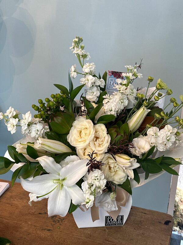 Flowers delivered to customer