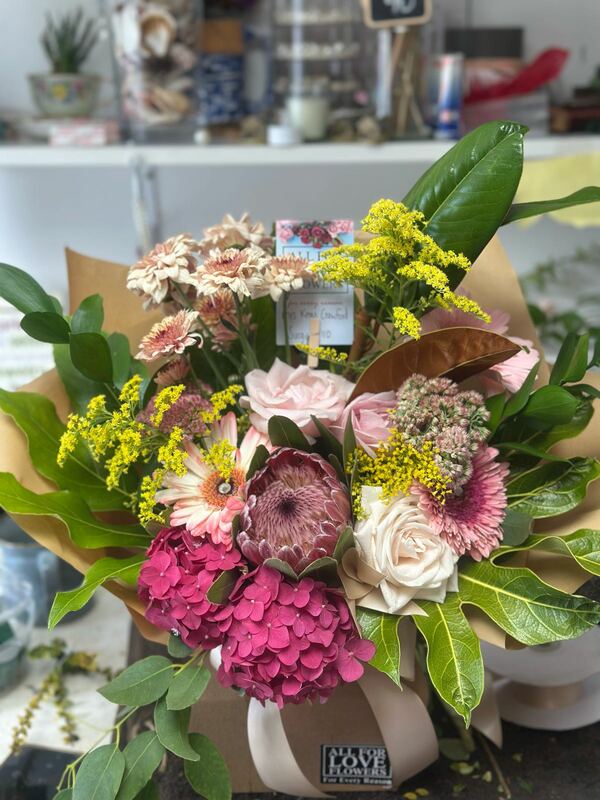 Flowers delivered to customer