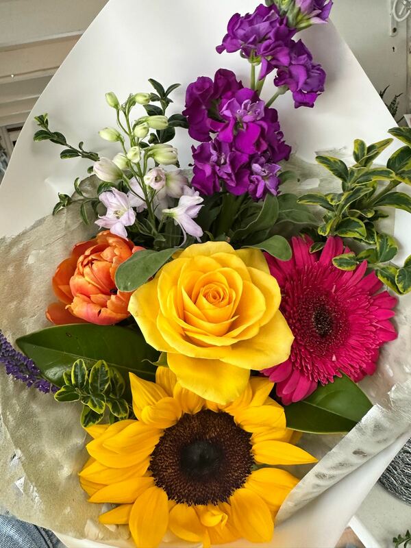 Flowers delivered to customer