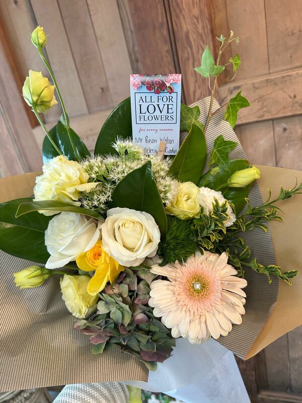 Flowers delivered to customer