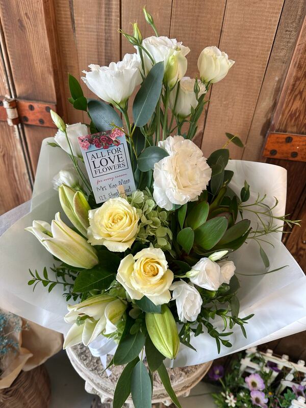 Flowers delivered to customer