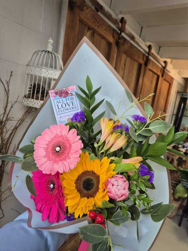 Flowers delivered to customer