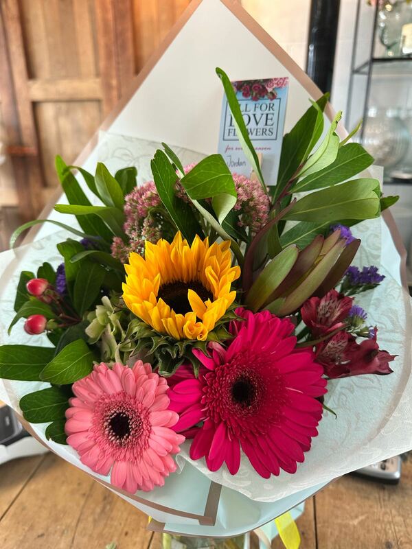 Flowers delivered to customer