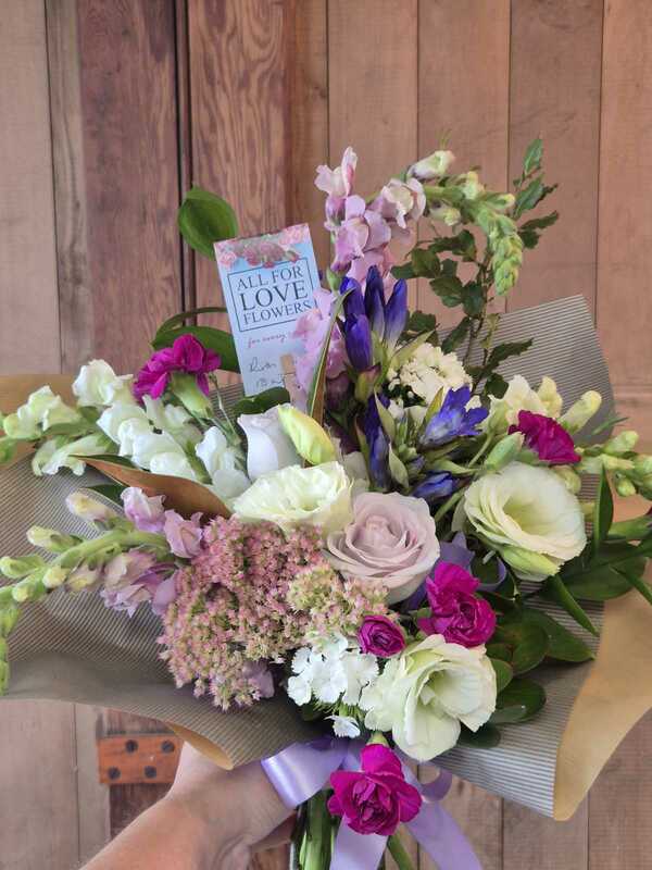 Flowers delivered to customer