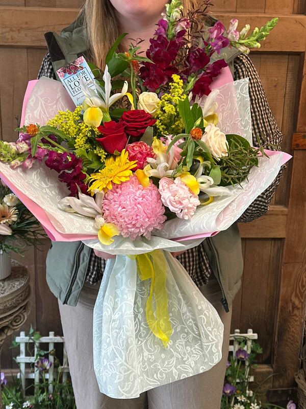 Flowers delivered to customer