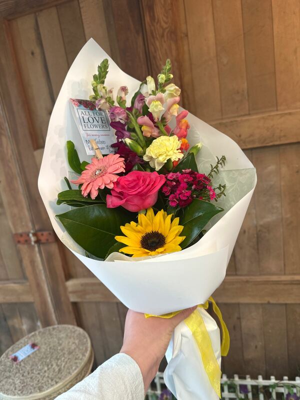 Flowers delivered to customer