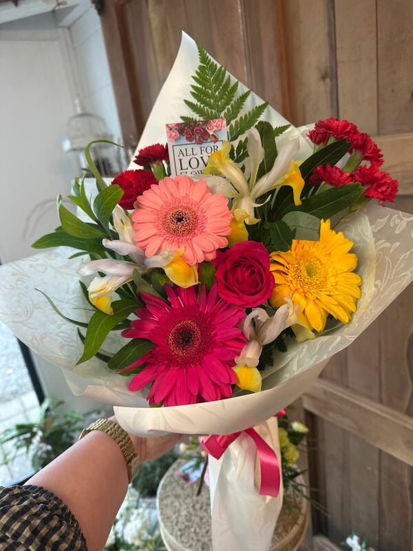 Flowers delivered to customer