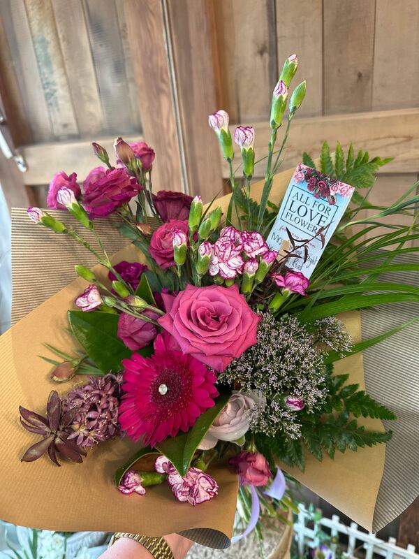 Flowers delivered to customer