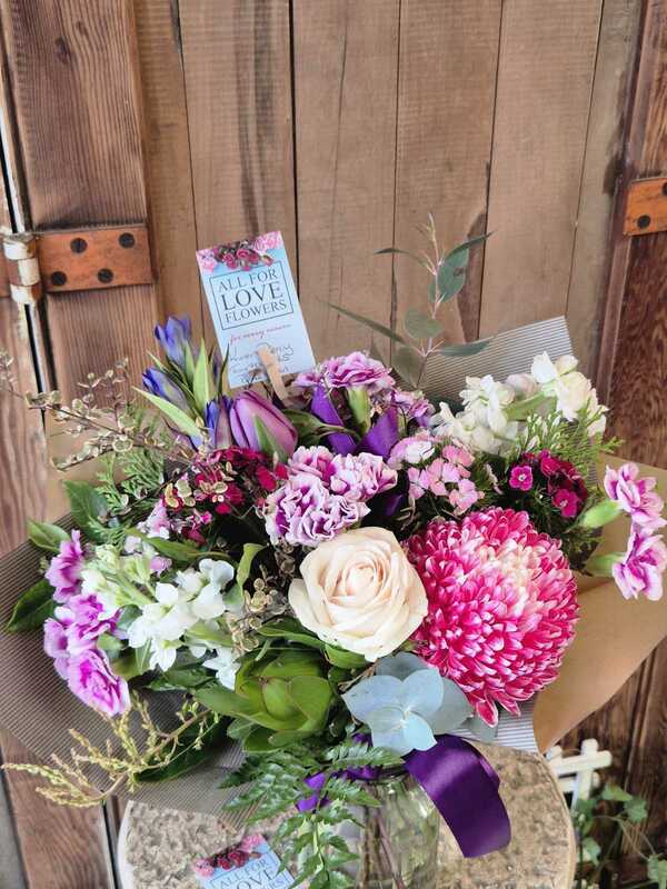 Flowers delivered to customer