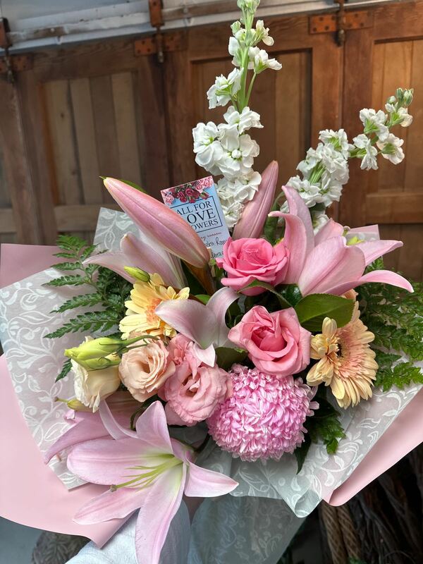 Flowers delivered to customer