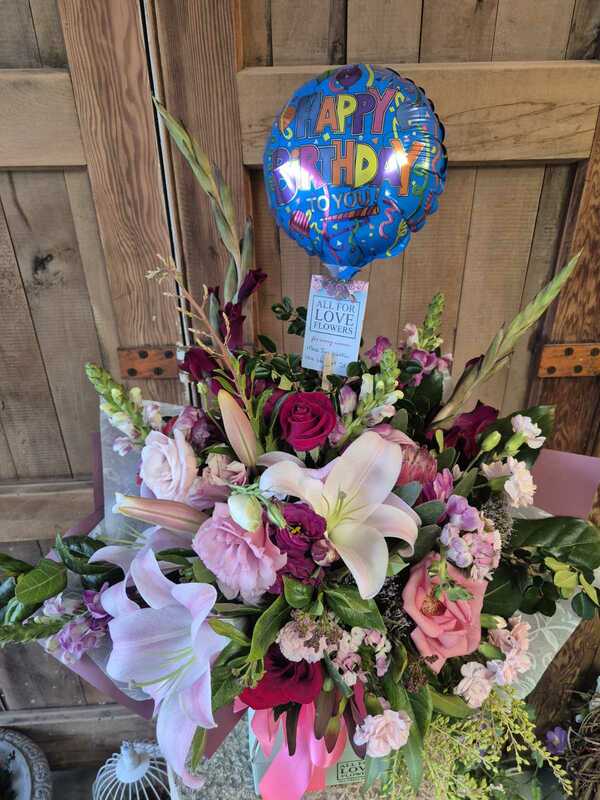 Flowers delivered to customer