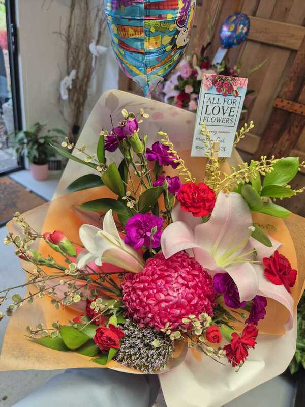 Flowers delivered to customer