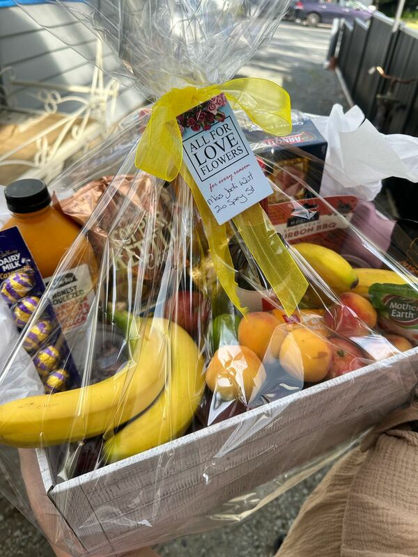 Flowers delivered to customer