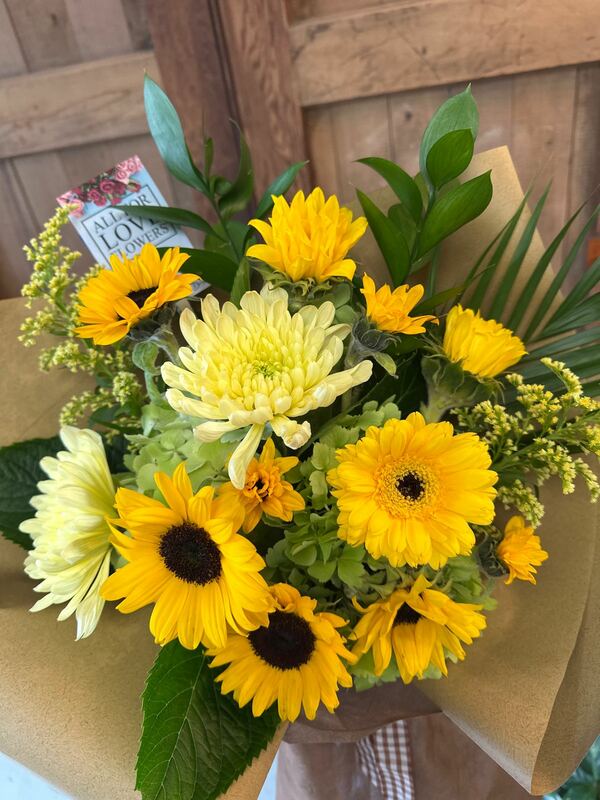 Flowers delivered to customer