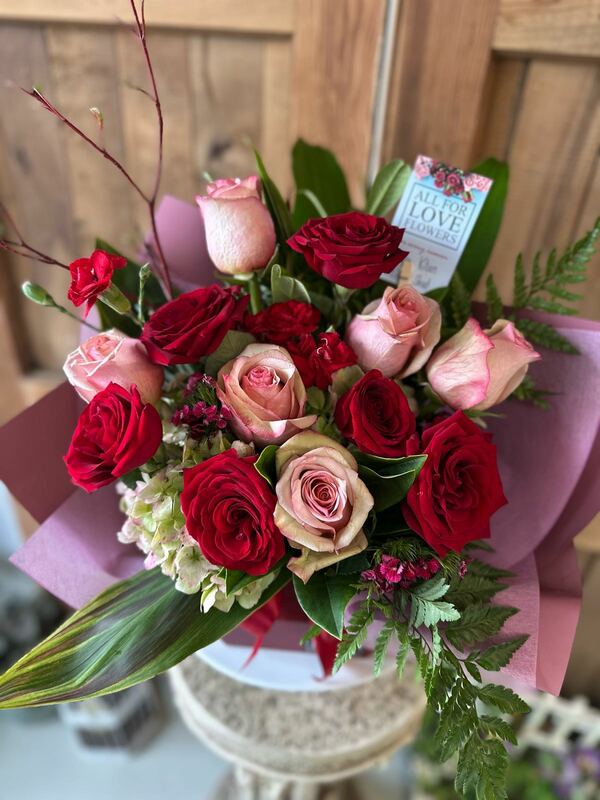 Flowers delivered to customer