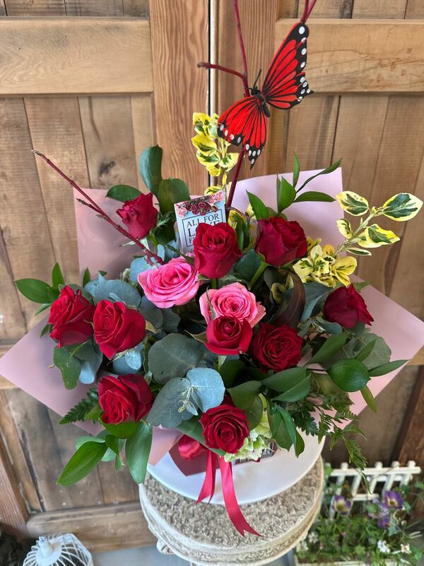 Flowers delivered to customer