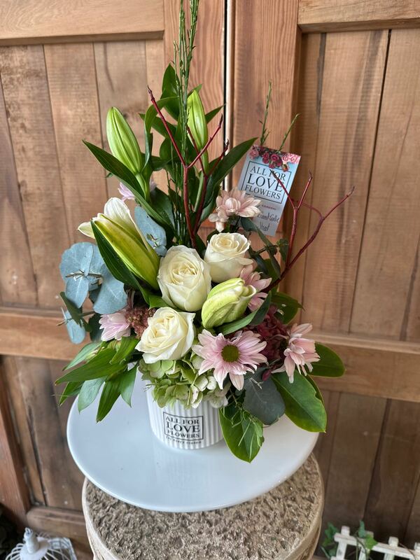 Flowers delivered to customer