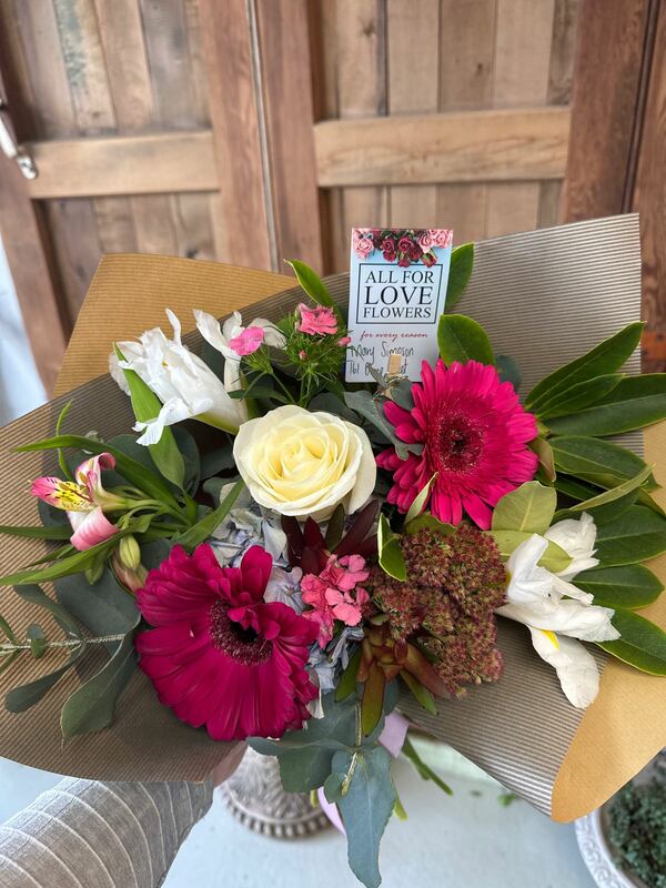 Flowers delivered to customer
