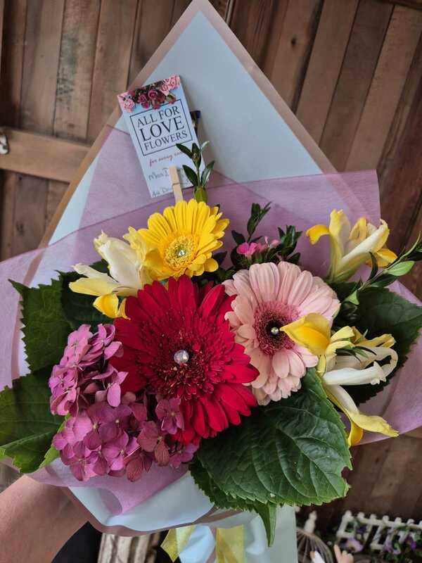 Flowers delivered to customer