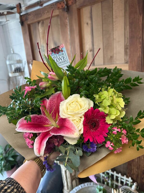 Flowers delivered to customer
