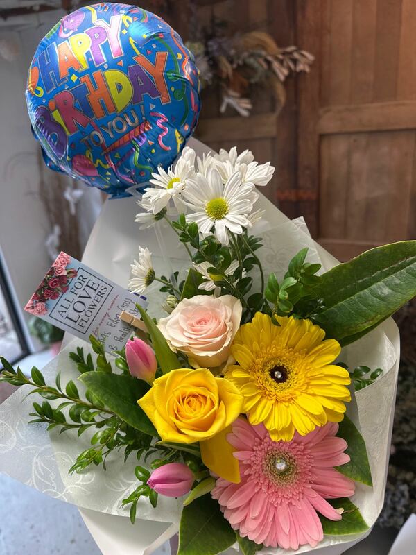 Flowers delivered to customer