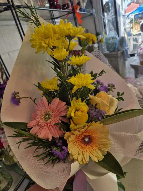 Flowers delivered to customer