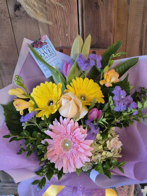 Flowers delivered to customer
