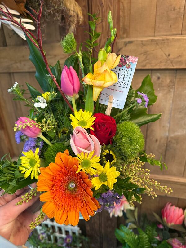 Flowers delivered to customer