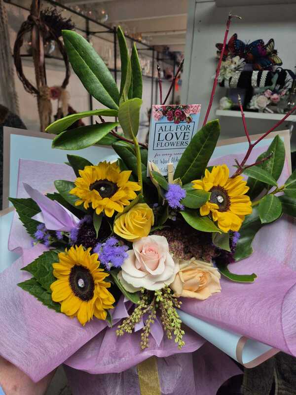 Flowers delivered to customer