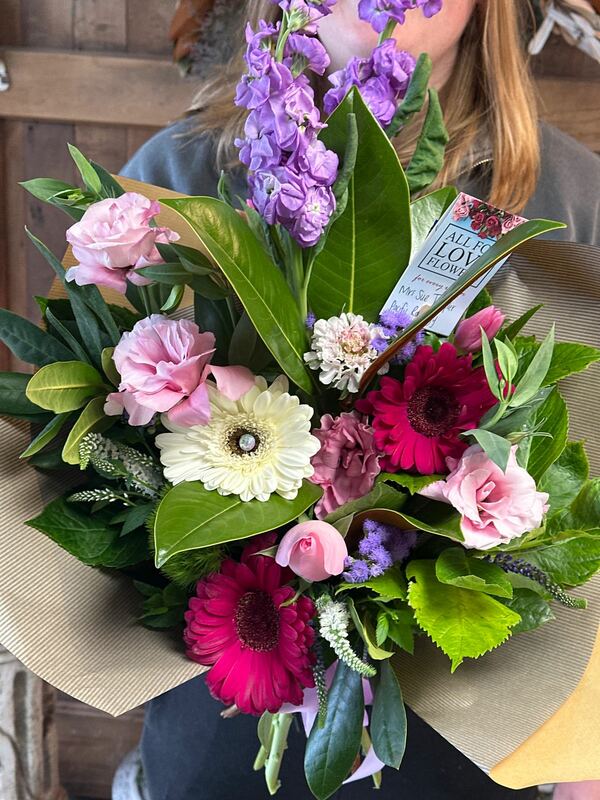 Flowers delivered to customer