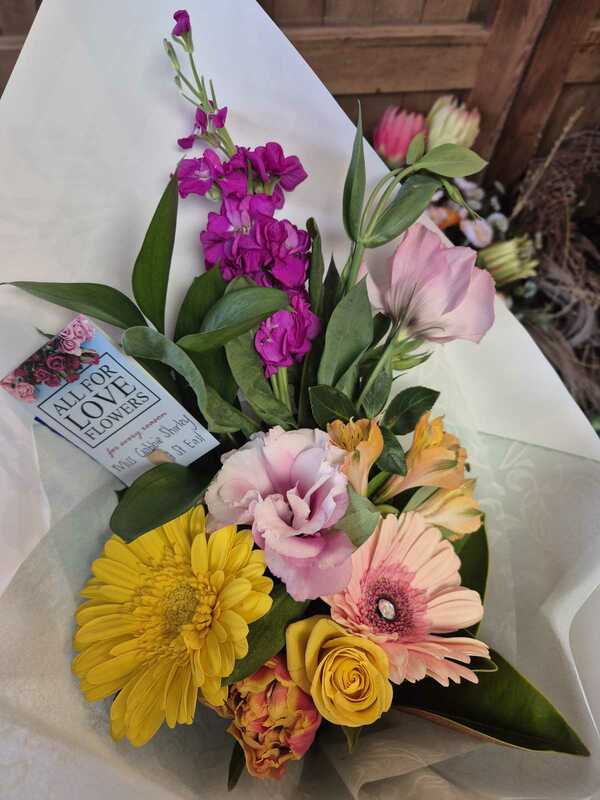 Flowers delivered to customer