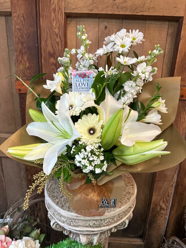 Flowers delivered to customer