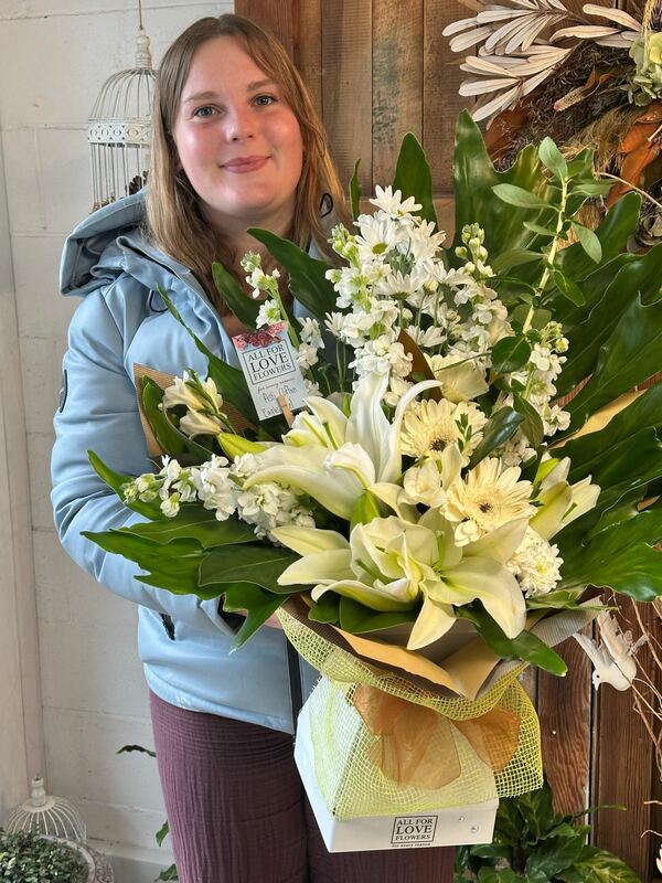 Flowers delivered to customer