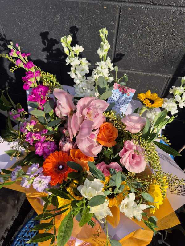 Flowers delivered to customer