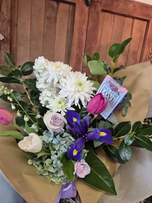 Flowers delivered to customer