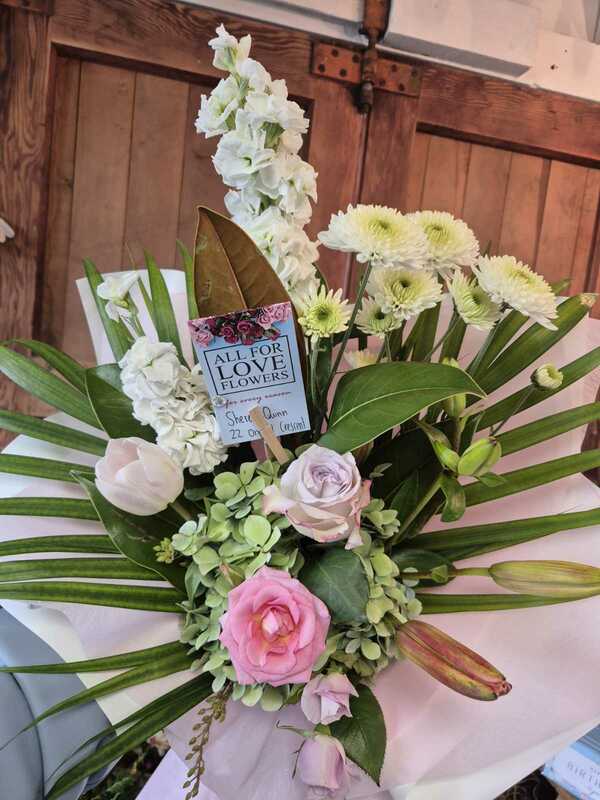 Flowers delivered to customer