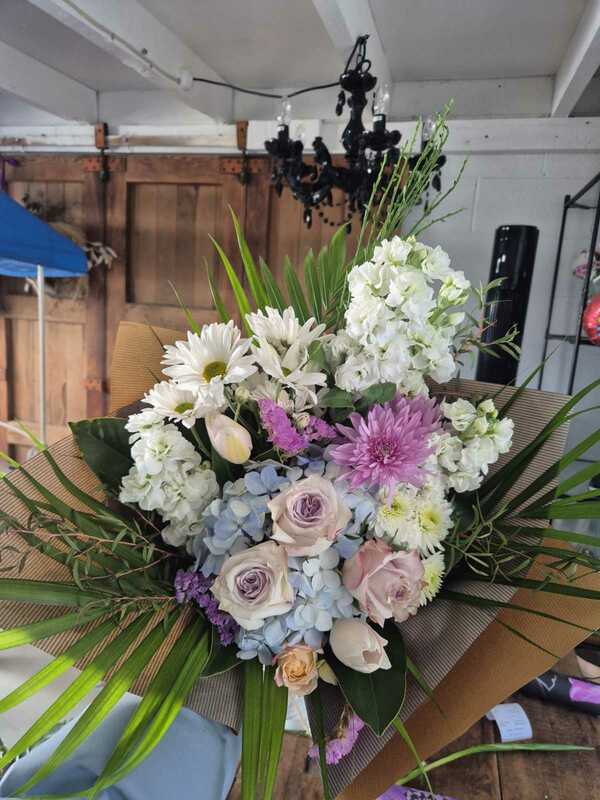 Flowers delivered to customer