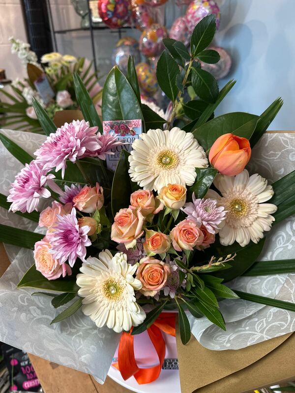 Flowers delivered to customer