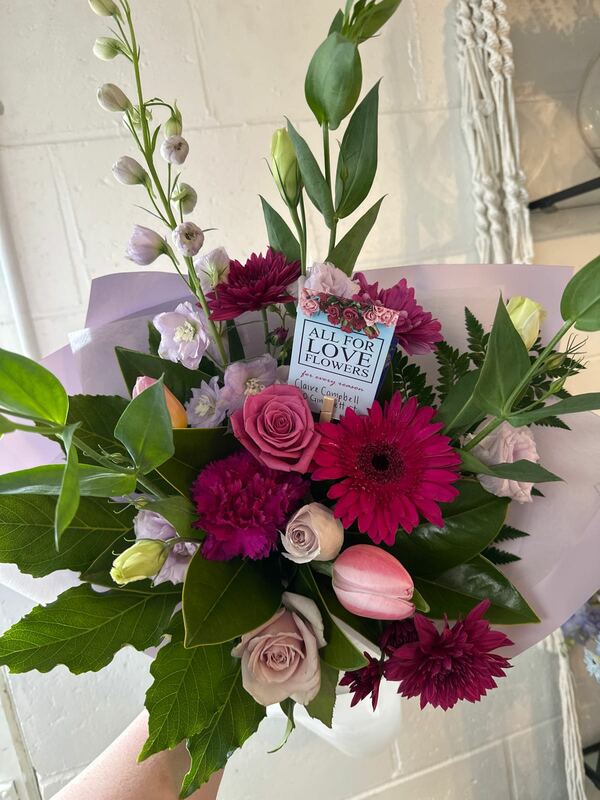 Flowers delivered to customer