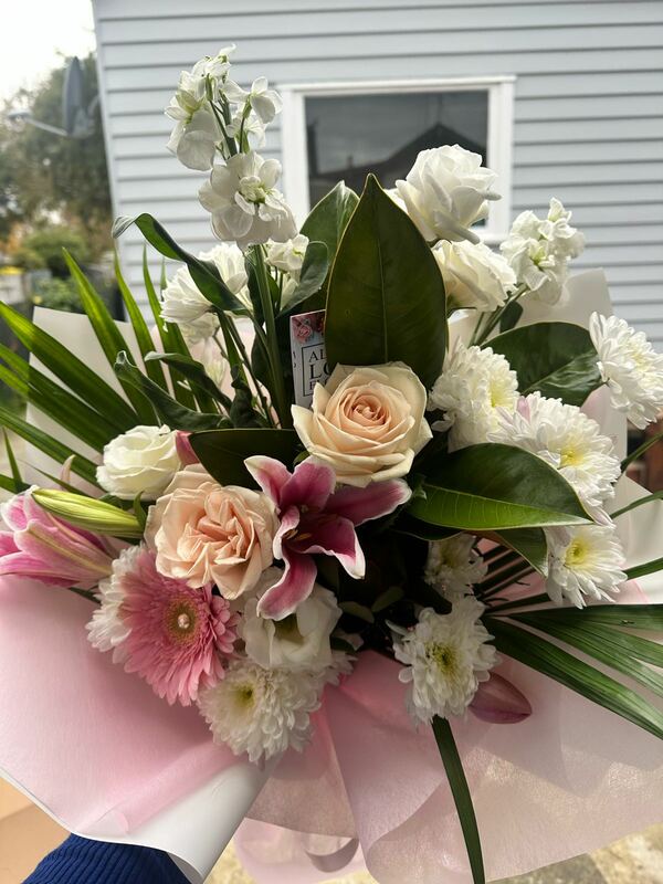 Flowers delivered to customer