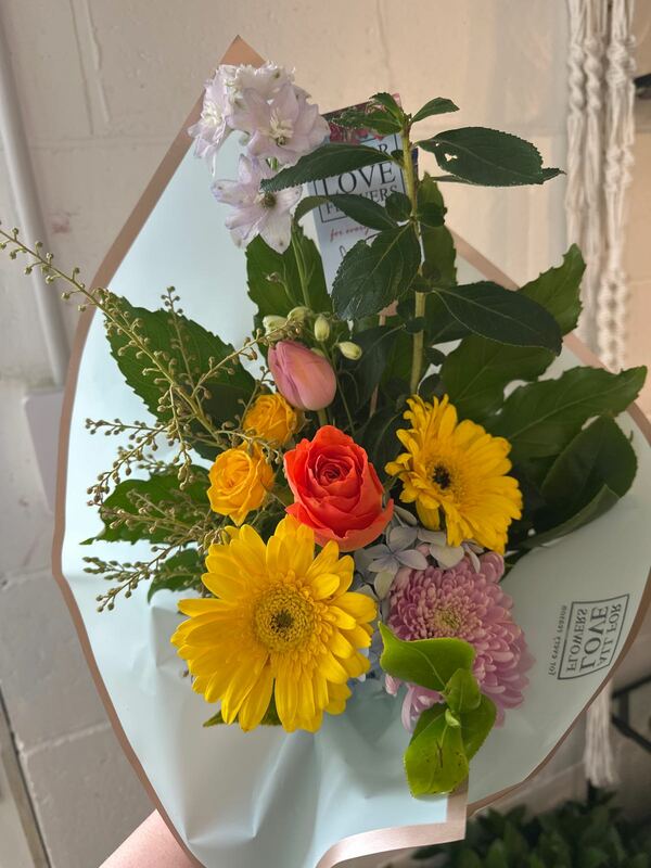 Flowers delivered to customer