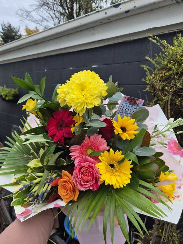 Flowers delivered to customer
