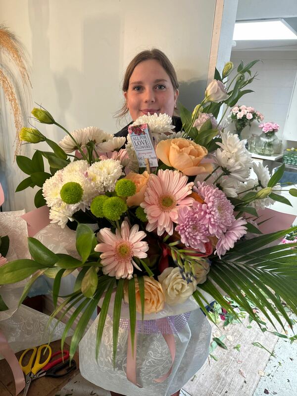 Flowers delivered to customer