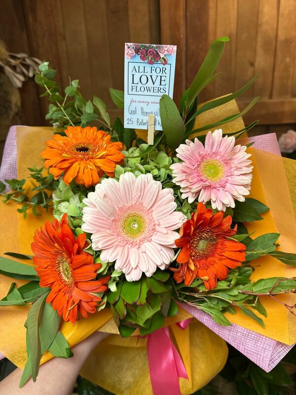 Flowers delivered to customer