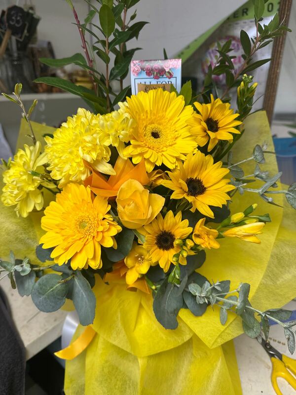 Flowers delivered to customer