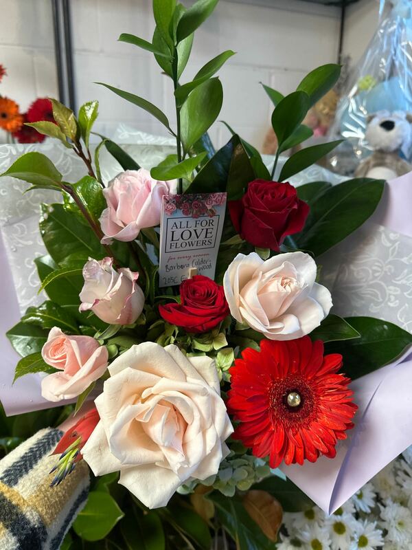 Flowers delivered to customer