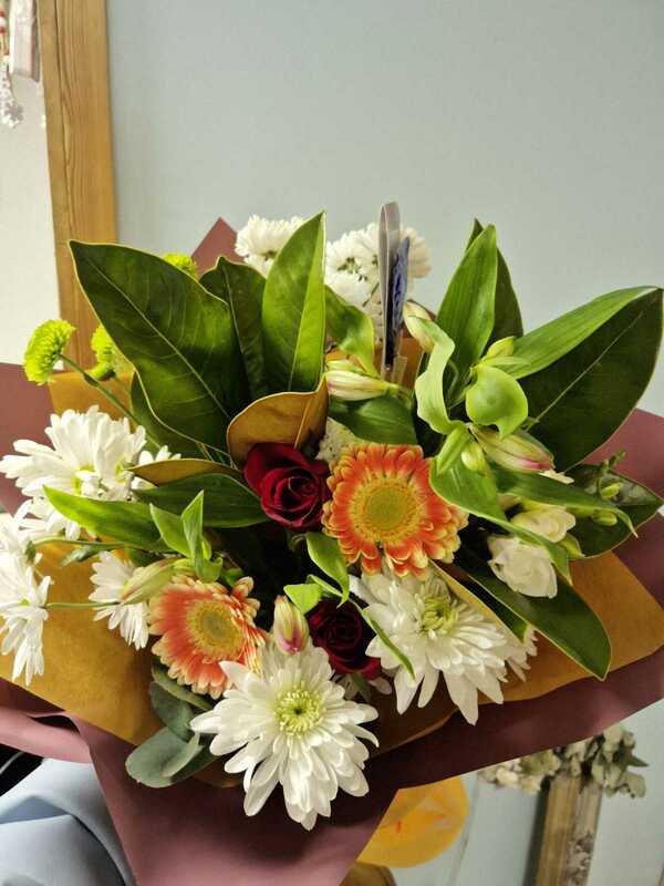 Flowers delivered to customer