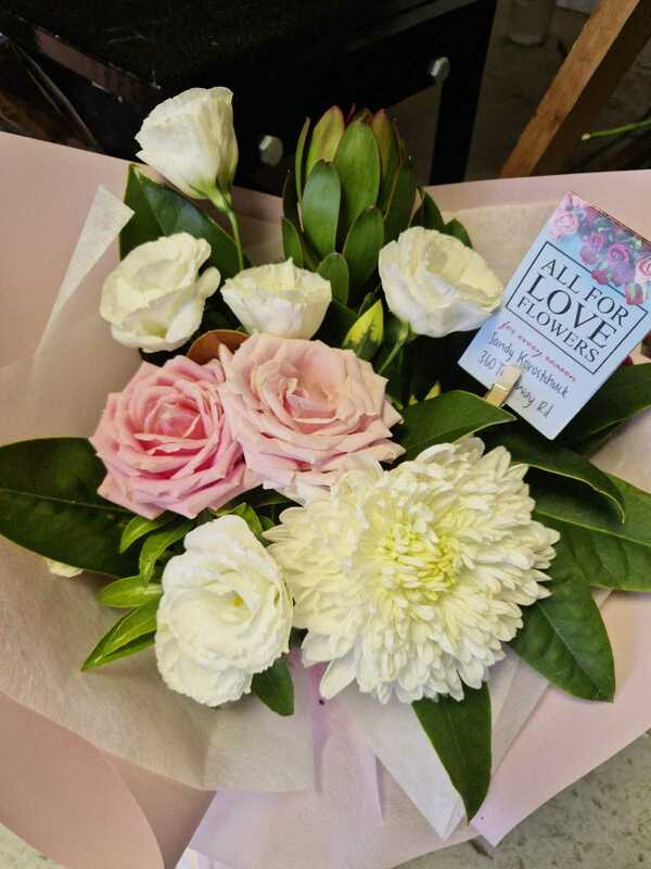 Flowers delivered to customer