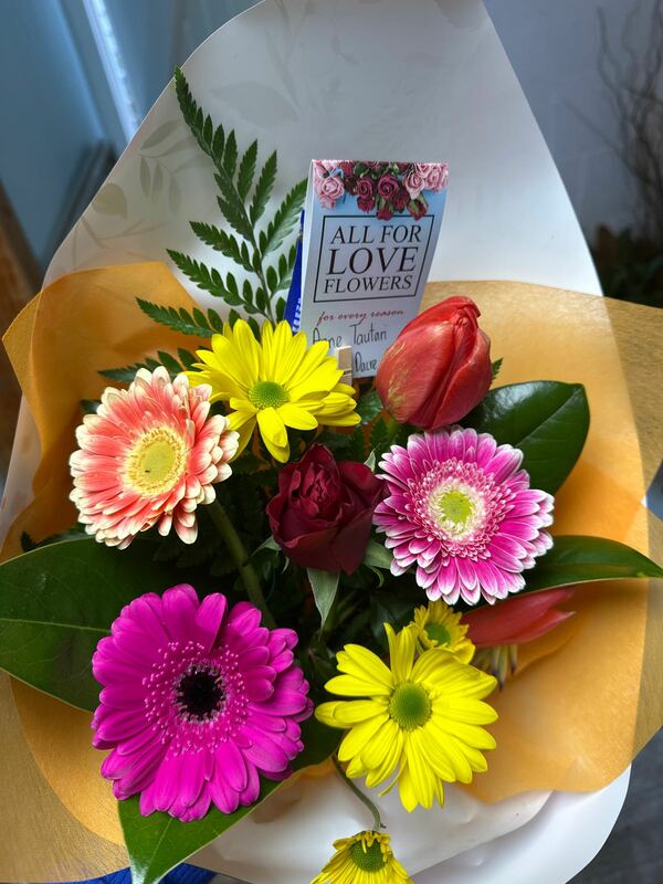 Flowers delivered to customer