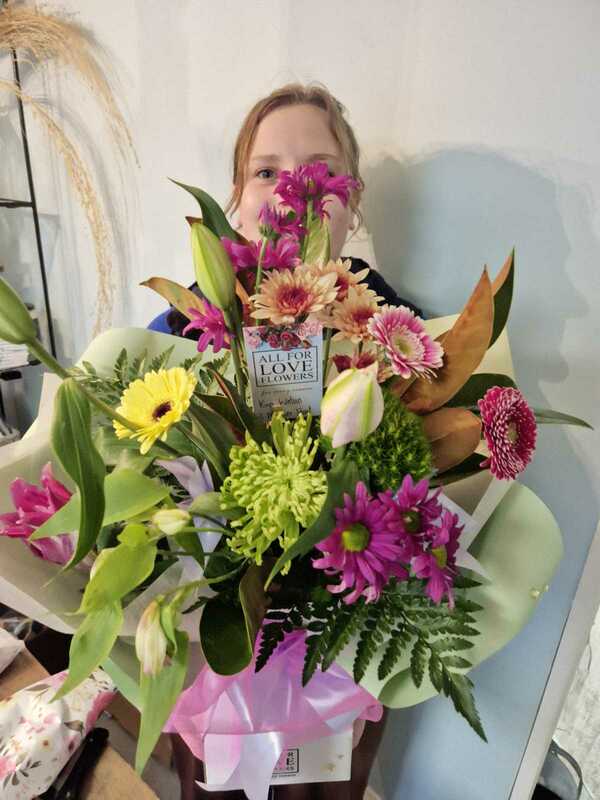 Flowers delivered to customer